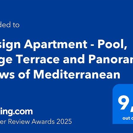 Design Apartment - Pool, Large Terrace And Panoramic Views Of Mediterranean Bandol Buitenkant foto