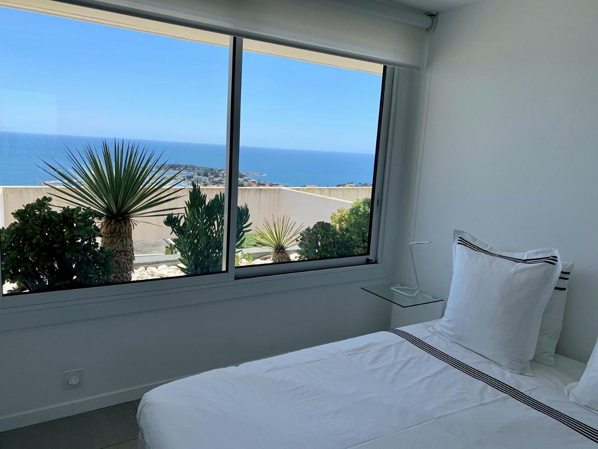 Design Apartment - Pool, Large Terrace And Panoramic Views Of Mediterranean Bandol Buitenkant foto
