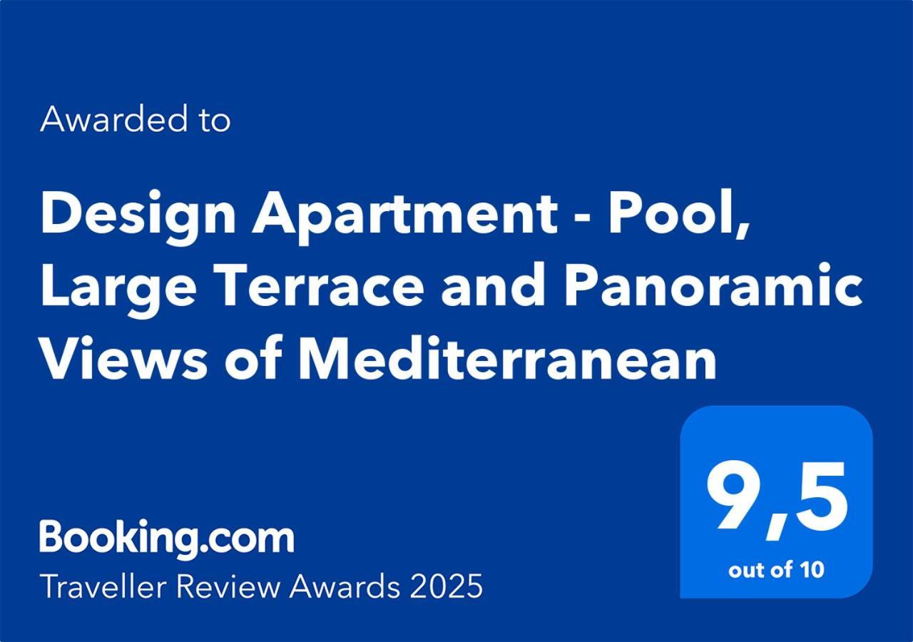 Design Apartment - Pool, Large Terrace And Panoramic Views Of Mediterranean Bandol Buitenkant foto